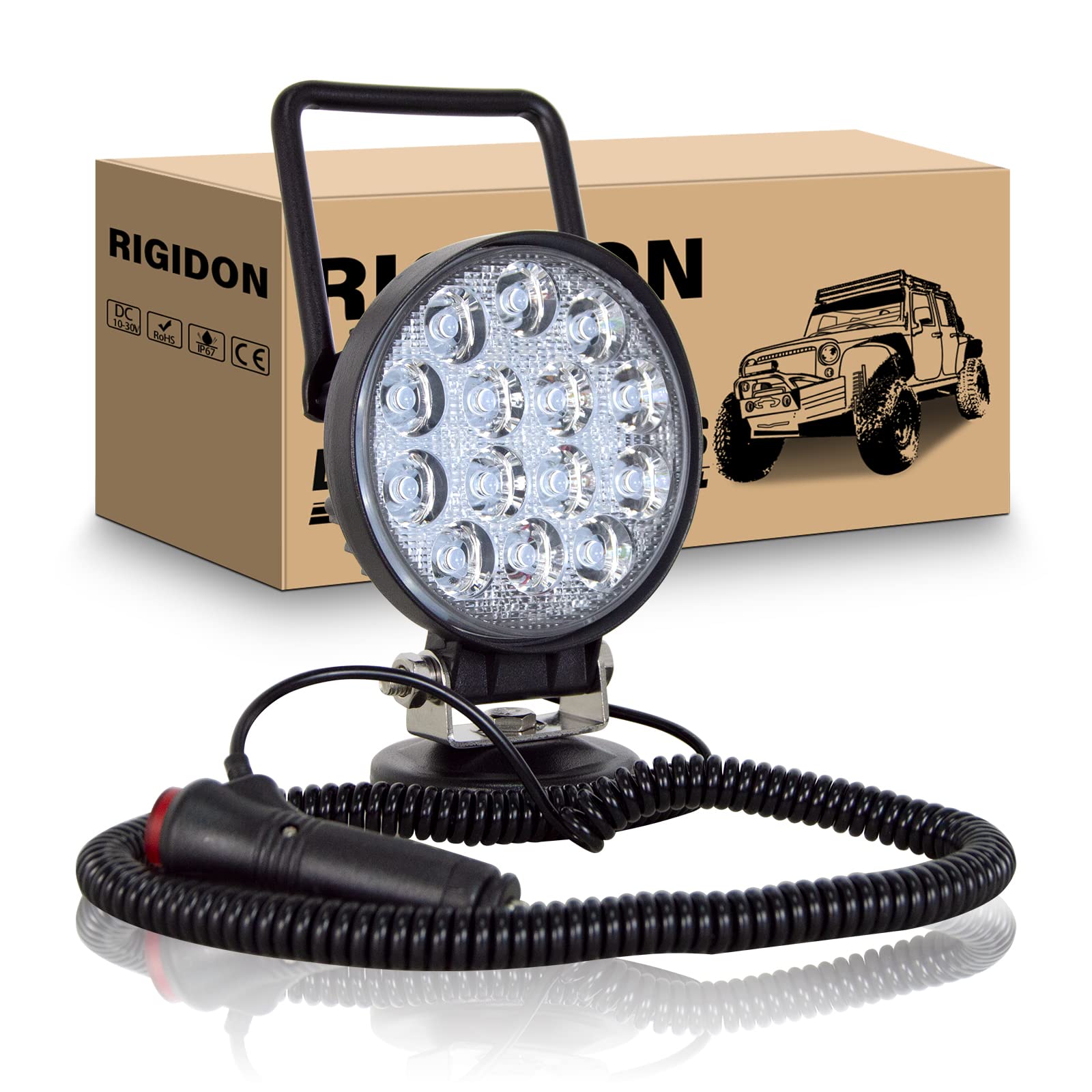 Amazon.co.jp: RIGIDON 4 インチ 42W LED ワークライト